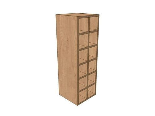 True Handleless Gloss Cashmere 300mm Wall Wine Rack Pigeon Hole Unit 900mm High