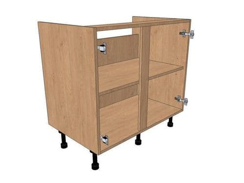 True Handleless Gloss Cashmere 750mm Highline Sink Base Unit 350mm LH & 400mm RH