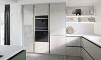 True Handleless Gloss Dove Grey 1100mm Wall Boiler Housing Unit 575mm High 600mm LH & 500mm RH