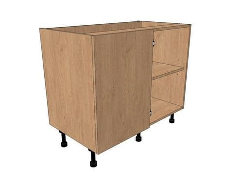 True Handleless Gloss Porcelain 900mm Highline Corner Base 450mm LH Blank