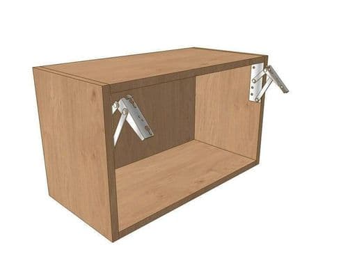 True Handleless Gloss Porcelain 900mm Wall Bridging Unit - 360mm High