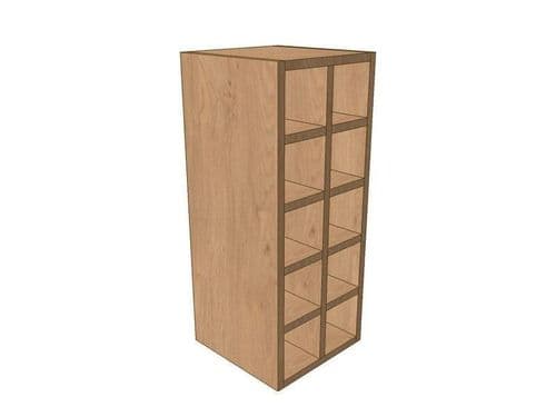 True Handleless Matt Cashmere 300mm Wall Wine Rack Pigeon Hole Unit 720mm High