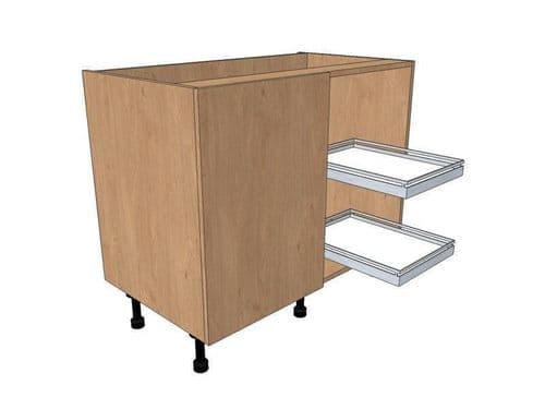 True Handleless Matt Cashmere 950mm Highline Cnr Base Magic Cnr Style 500mm LH Blank