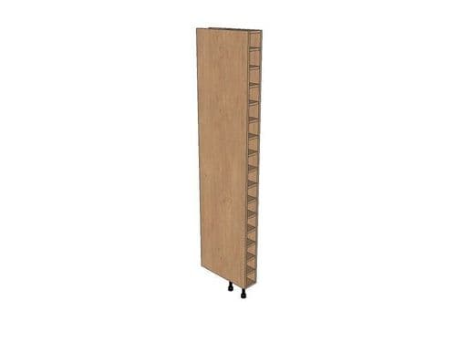 True Handleless Matt Dove Grey 150mm Tall Wine Rack Pigeon Hole 2150mm High