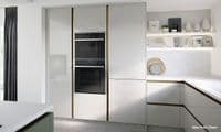 True Handleless Matt Dove Grey 400mm Wall Wine Rack Pigeon Hole Unit 575mm High