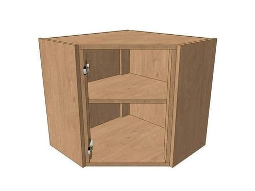 True Handleless Matt Dove Grey 600mm*600mm Angled Corner Wall Unit 575mm High