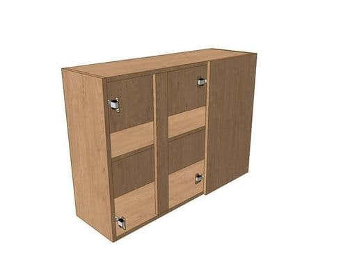 True Handleless Matt Dust Grey 1000mm Corner Wall Unit 2 Door 400mm RH Blank 720mm High