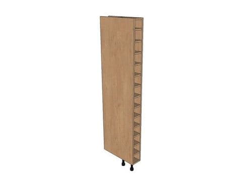 True Handleless Matt Graphite 150mm Tall Wine Rack Pigeon Hole 1825mm High