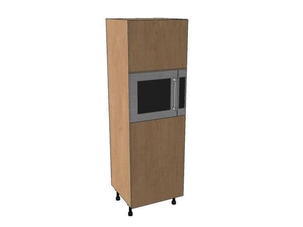 True Handleless Matt Graphite 600mm Microwave Housing Unit 1825mm High