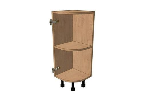 True Handleless Matt Hartforth Blue 300mm Highline Small Curved Base Unit LH
