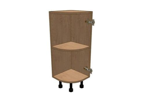 True Handleless Matt Hartforth Blue 300mm Highline Small Curved Base Unit RH