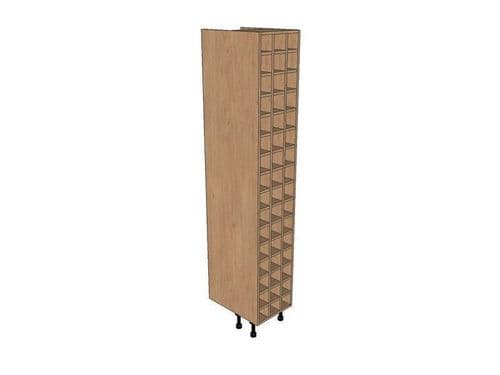 True Handleless Matt Hartforth Blue 400mm Tall Wine Rack Pigeon Hole 2150mm High