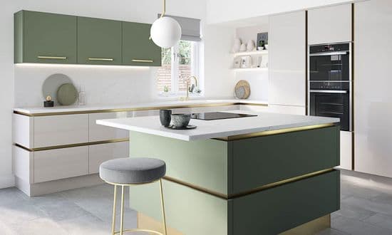 True Handleless Matt Regiment Kitchens