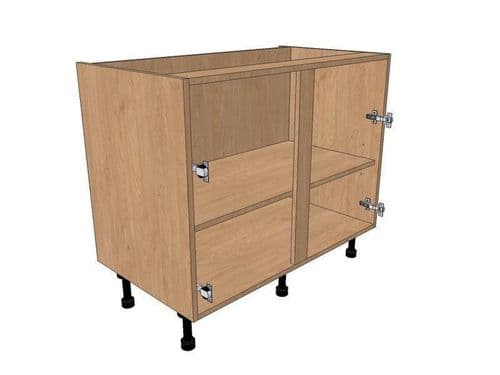 True Handleless Matt White 1200mm Dummy Drawerline Sink Base Unit