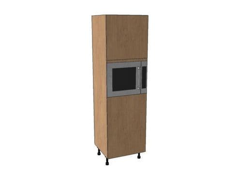 True Handleless Matt White 600mm Microwave Housing Unit 1970mm High