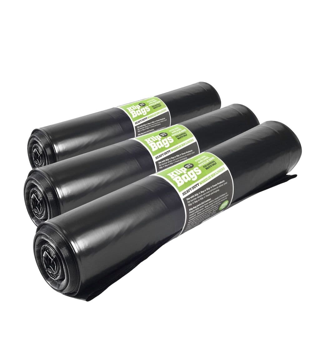 Wheelie Klips® - Box of 3 x Rolls of Klip Bags (12 bags per roll)