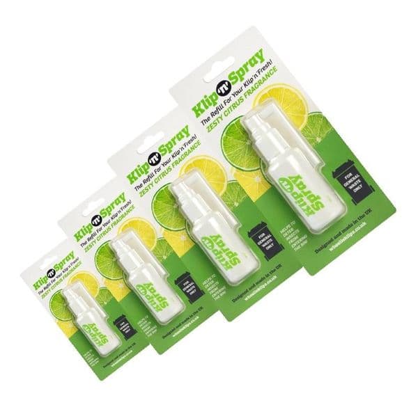 Wheelie Klips® - Super Bundle of 4 x Klip 'n' Spray