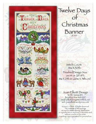 12 Days of Christmas Banner JE335