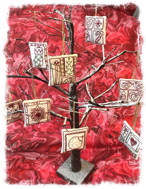 8 Seasonal Stitchery Ornaments