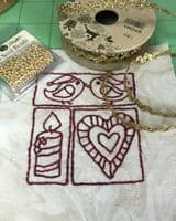 8 Seasonal Stitchery Ornaments