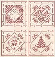 Christmas Mat and Coasters - Cross Stitch Chart (1)