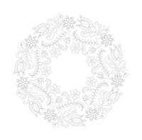Floral Wreath Stitchery