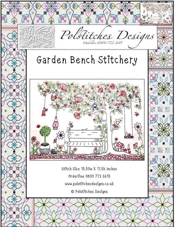 Garden Bench Stitchery