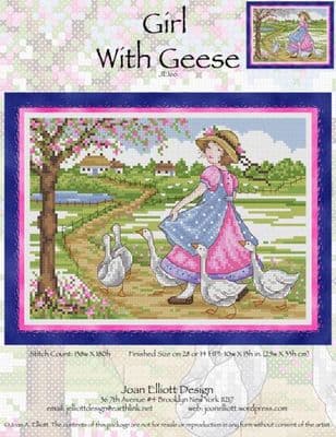 Girl With Geese JE166