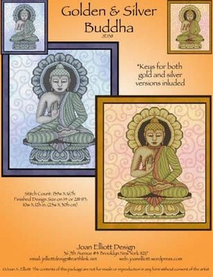 Golden and Silver Buddah JE138