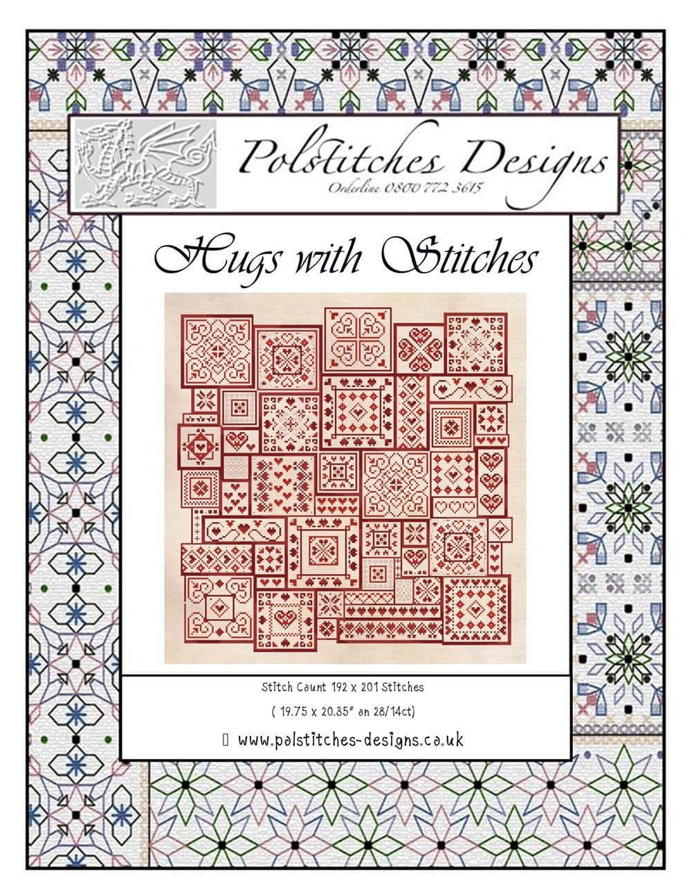 Stitch Samplers Shell Hugs with Stitches Sampler