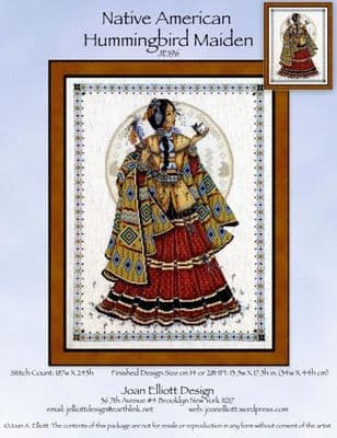 Native American Humming Bird Maiden  JE196