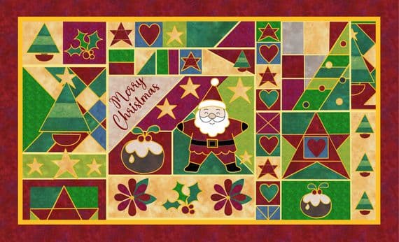 Santa Christmas Panel