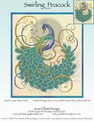 Swirling Peacock JE057