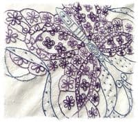 Butterfly Stitchery Panel
