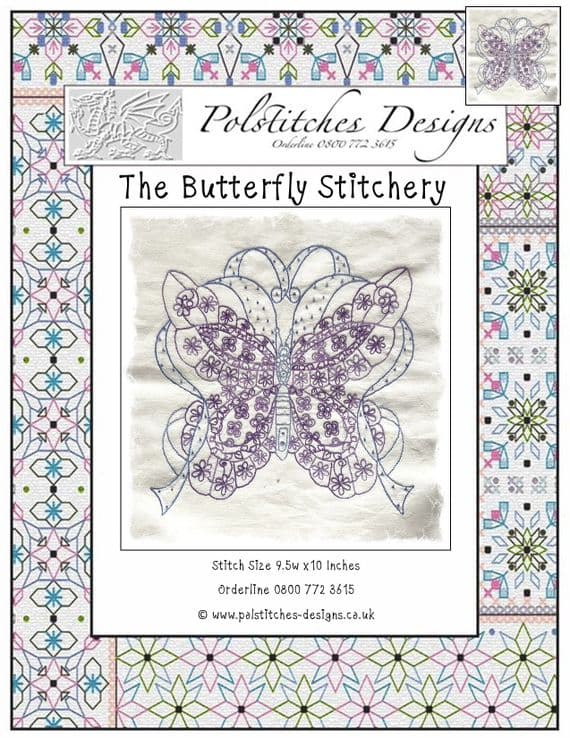 Butterfly Stitchery Panel