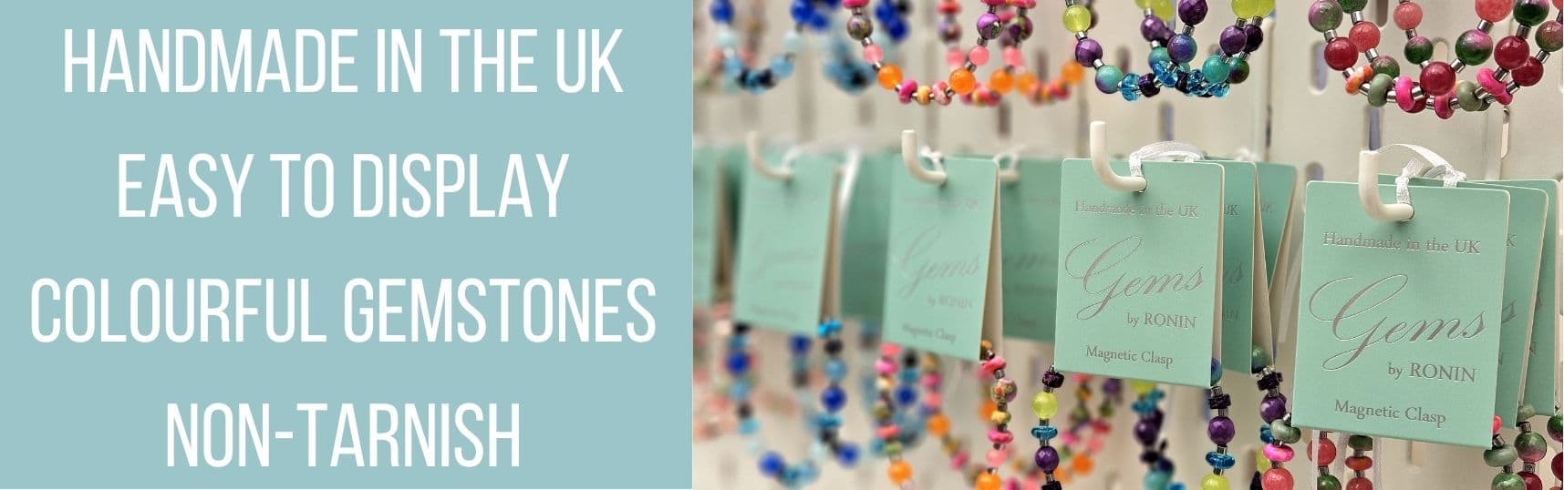 gemstone jewellery made in the UK