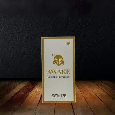 Awake Mushroom Chocolate Bar by Stem + Cap