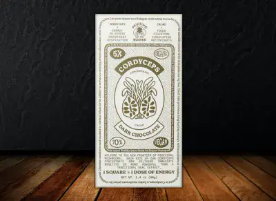 Fruiting Bodies Cordyceps Chocolate - Energy Bar