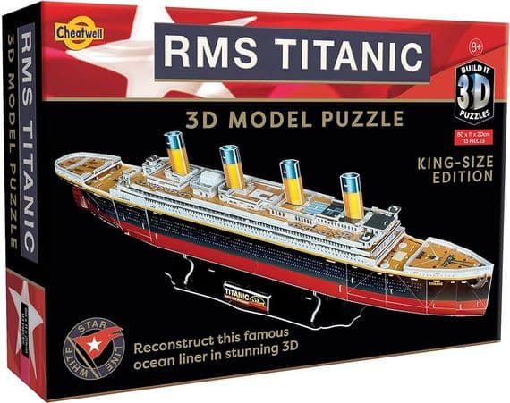 02576 Cheatwell Games RMS Titanic Build-it 3D Foam Puzzle