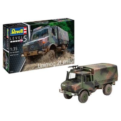 03337 Revell 1:35 Unimog 2T Milgl Plastic Kit