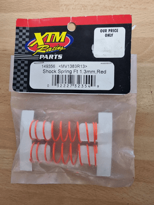 149356 MV1383R13 XTM Shock Spring Ft 1.3mm Red x2 XT2