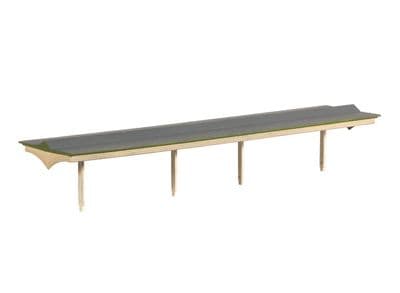 225 Ratio N Gauge Flat Roof Platform Canopy Plastic Kit