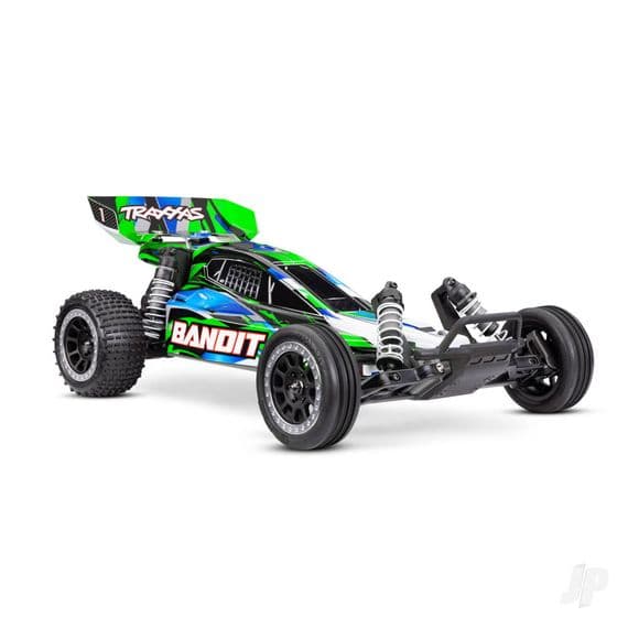 24254-8-GRN Traxxas 1:10 Bandit HD 2WD RTR Off-Road Buggy Blue/Green