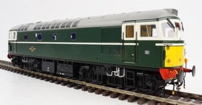 2676 Heljan O Gauge Class 26 BR Green  w/Small Yellow Ends Unnumbered