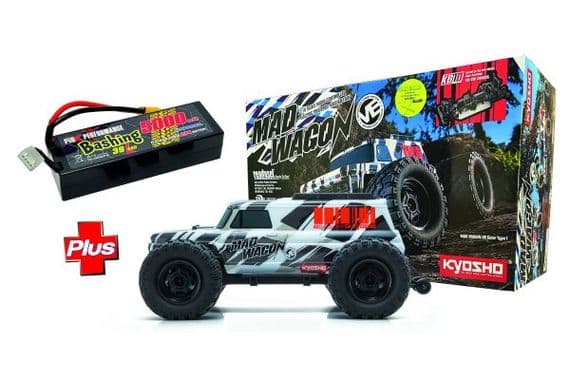 34701T1 Kyosho 1:10 Mad Wagon Brushless T1 4WD + Pink Performance PP3 3S5000LM-P