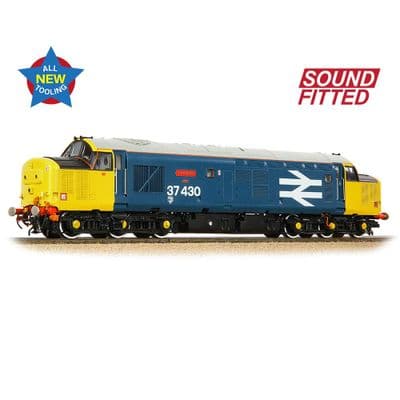 35-335SF Bachmann OO Gauge Class 37/4 37430 Cwmbran BR Blue Large Logo DCC Sound Fitted
