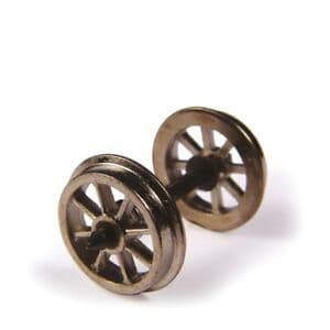 36-014 Bachmann OO Gauge Metal Spoked Wagon Wheels x10