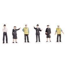 36-041 Scenecraft 1:76 OO Gauge Police & Security Staff Figures