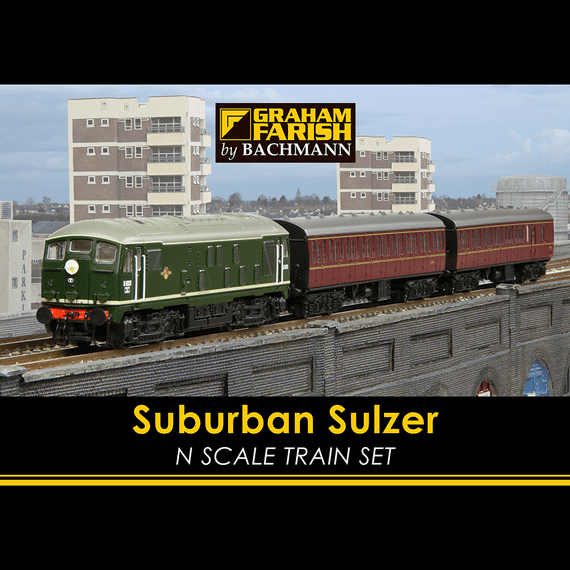 370-062 Graham Farish N Gauge Suburban Sulzer Starter Set