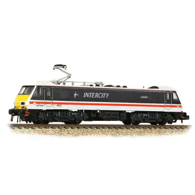 371-780 Graham Farish N Gauge Class 90/0 90005 Financial Times BR InterCity Swallow